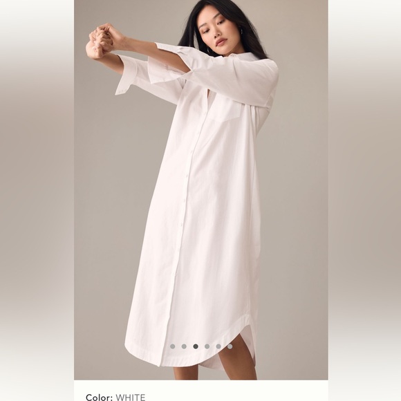 Anthopologie’s Mauve The Soren Shirt Dress XS - Picture 2 of 6